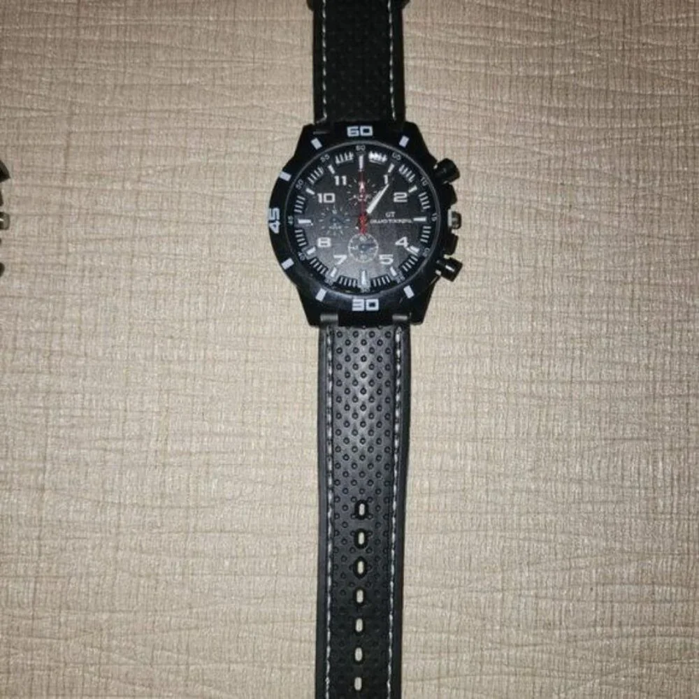 Mens GT F1 Grand Touring Sports Watch Quartz Analog Silicone Band